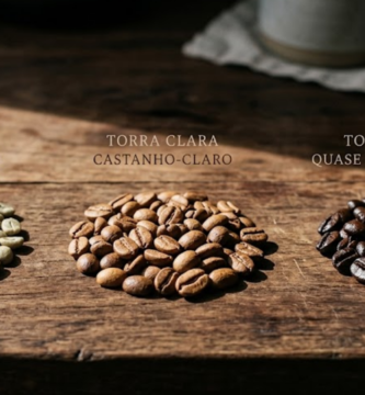 Grãos de café com diferentes tipos de torra de café e como afetam o sabor
