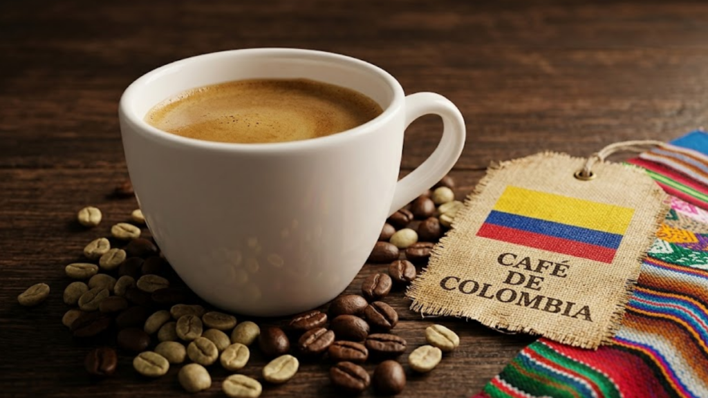 Xícara de café da Colômbia