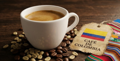 Xícara de café da Colômbia
