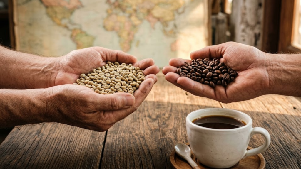 grãos de café especial